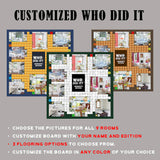 Personalized Custom WHO DID IT? Game