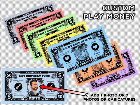 Customized Play Money