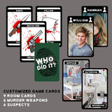 Personalized Custom WHO DID IT? Game